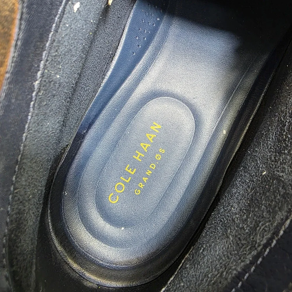 Cole Haan Watson‎ Chukka Boots Black Pebbled Leather Grand.OS Mens 11 Excellent